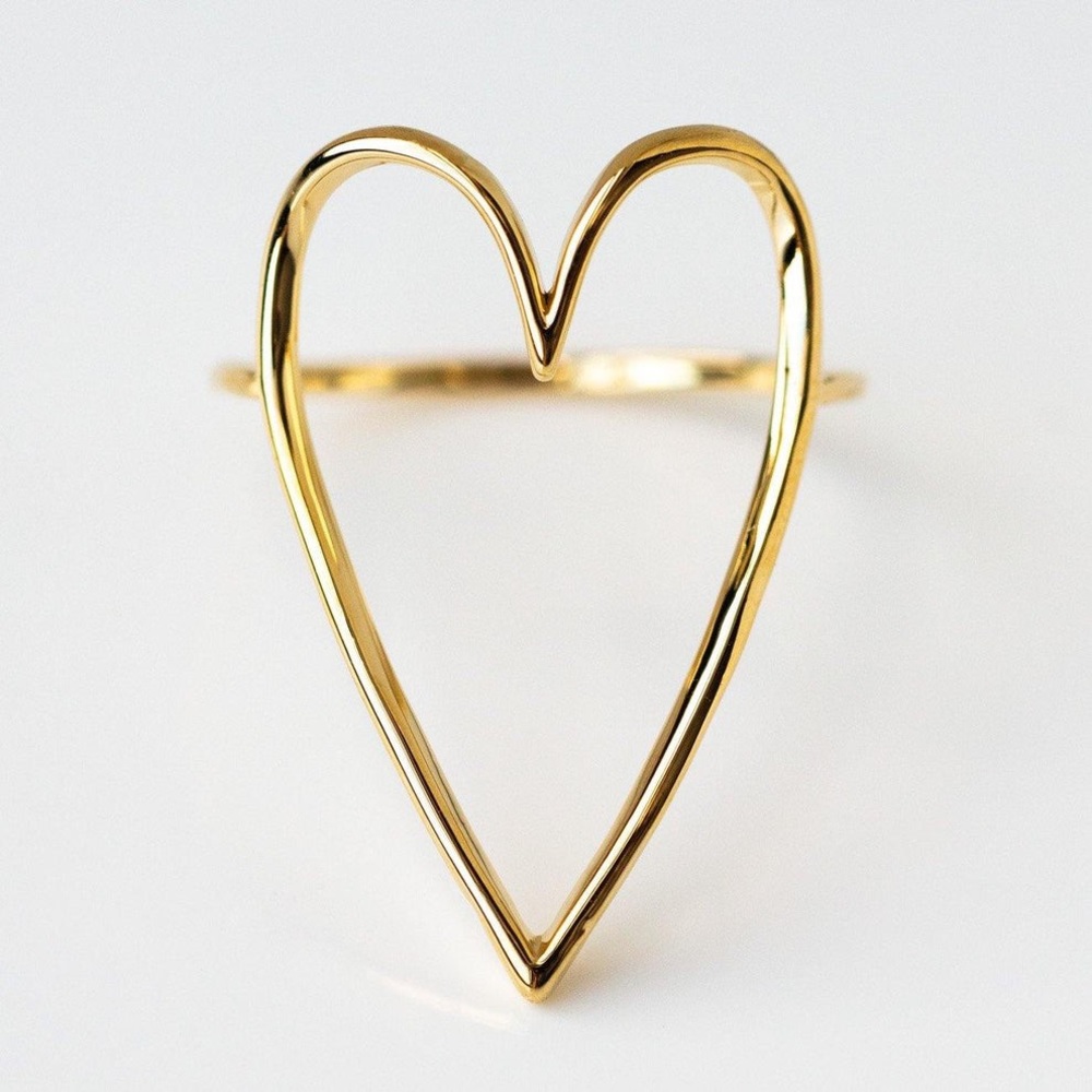✨💛✨ Gold open heart ring